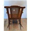 Image 3 : * Vintage Wooden & Wicker Rocking Chair - 32x29x26" - Pickup Only