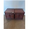 * Vintage Pair of Wooden End Cabinets - Each 23x23x22" - Pickup Only
