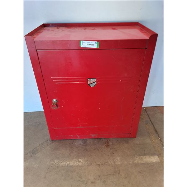 * Beach Metal Locking Shop Cabinet w/Key - 25x22x12" - Pickup Only
