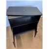 Image 2 : * Black TV Stand/Cabinet Made of Particle Board - 28x25x16" - Pickup Only