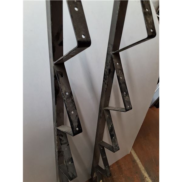 ** Pair of 66" Long Metal 5-Step Stair Risers - Pickup Only