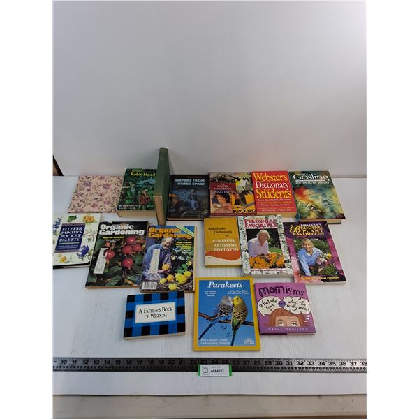 (16) Books/Magazines (Gardening, Parenting, Novels)
