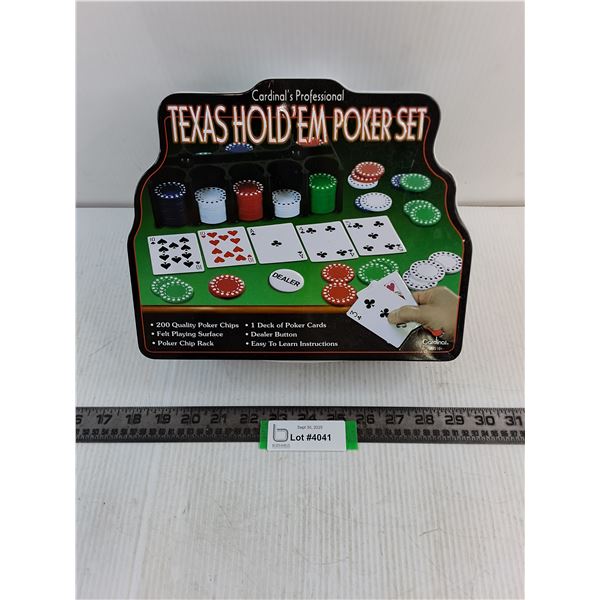Cardinal's Texas Hold'Em Poker Set - Appears Complete
