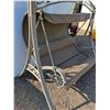 Image 4 : ** Multi-Person Canopied Outdoor Swing - Missing 1 Rubber Foot - Pickup Only