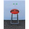 * Chrome Leg Padded Stool - Pickup Only