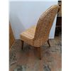 Image 2 : *Wicker Chair 37" Tall & Desk with Glass Top, Cannot Ship
