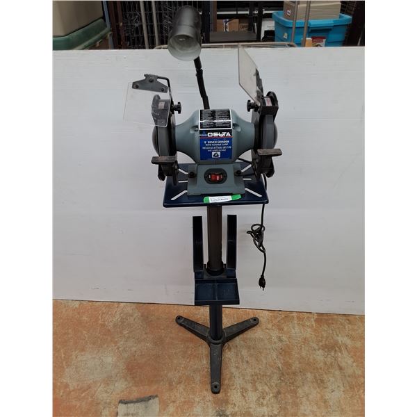*Delta 8" Belt Grinder with Lamp- Powers On, Cannot Ship