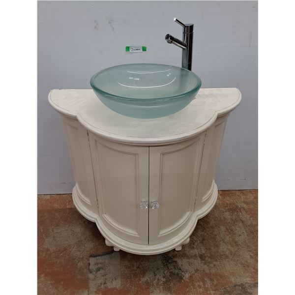 *Bathroom Vanity with Vessell Sink 37" x 19" x 44", Cannot Ship