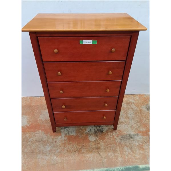 *Nadeau Wooden Dresser with Five Drawers, Cannot Ship