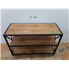 *Wood & Metal 3 Tier Shelf, Cannot Ship