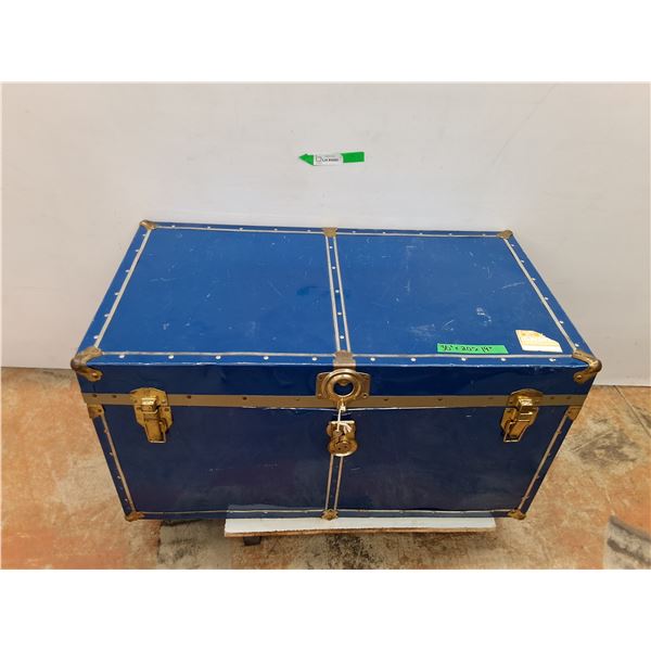 *Vintage Metal Storage Chest, Cannot Ship. Dolly Not Included