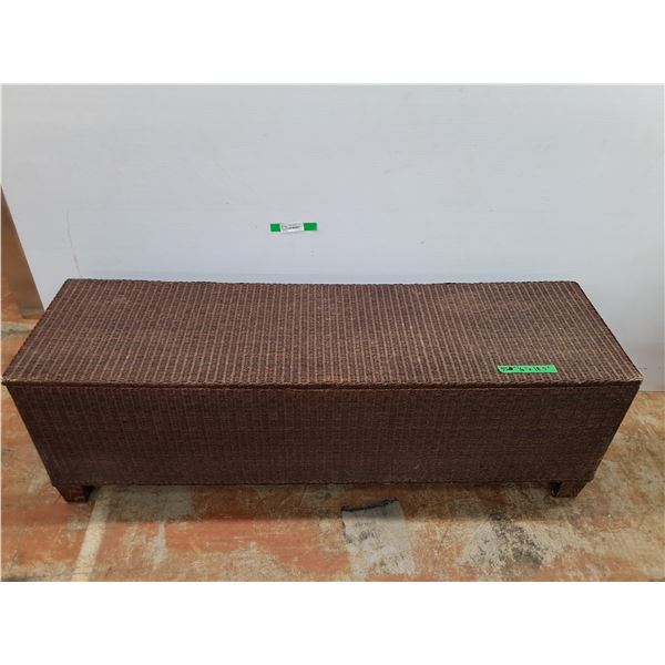 *Wicker Storage Bench, Cannot Ship
