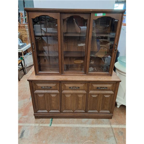 * Wooden 2-Piece Hutch - 67x54x17" - Pickup Only