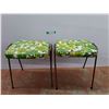 (2) Vintage Stools 17" x 12" x 17", Cannot Ship