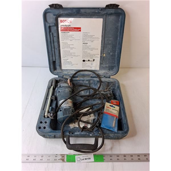 Bosch Corded Rotary Cutter with Case-Powers On