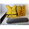 (2) Vintage Lifejackets- One Zipper Stuck & Carpet Runner 60" x 24"