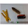 Black & Decker Battery- Untested, Tent Stakes, Brush