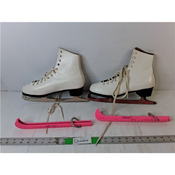 Women's Figure Skates with Guards- 9