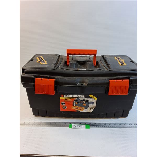 Black & Decker Plastic Tool Box w/Contents - 22  x 11  x 12  - Preferred Pick-Up