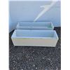 ** (2) Wooden White Window Planter Boxes - 28" x 8" x 8"- PICK UP ONLY