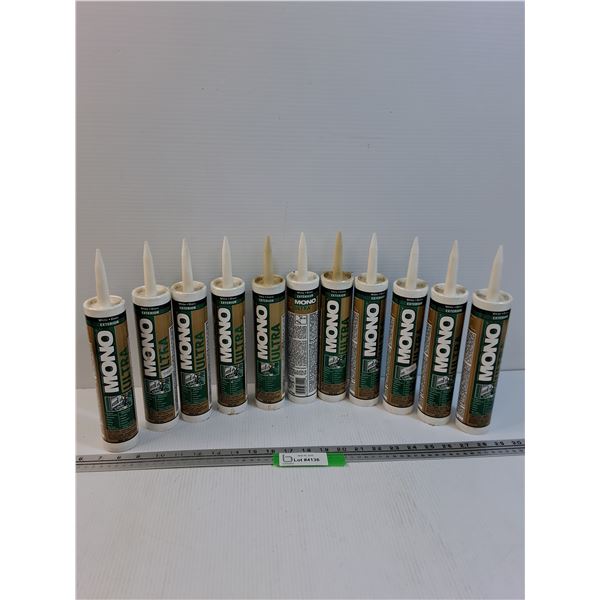(11) Mono Ultra White & Ivory Exterior Caulking Tubes - PICK UP