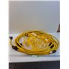 Image 1 : 50Ft Heavy Duty Construction String Light w/(4) Shop Light Protector Covers - Yellow - PICK UP