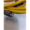 Image 2 : 50Ft Heavy Duty Construction String Light w/(4) Shop Light Protector Covers - Yellow - PICK UP