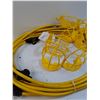 Image 6 : 50Ft Heavy Duty Construction String Light w/(4) Shop Light Protector Covers - Yellow - PICK UP