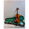 Image 1 : Violin w/Electric Jack Plug, Auto Tuner, Strings, w/Case- PICK UP PREFERRED