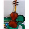 Image 5 : Violin w/Electric Jack Plug, Auto Tuner, Strings, w/Case- PICK UP PREFERRED
