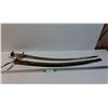 Image 1 : Talwar Designed Sword w/Sheath - Made in India Markings - 35" Long - PICK UP ONLY