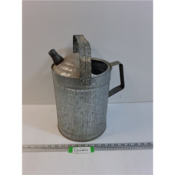 Vintage Galvanized Watering Can - 15" x 11"