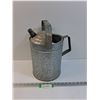 Image 1 : Vintage Galvanized Watering Can - 15" x 11"