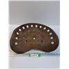 Image 1 : Vintage Tractor Metal Seat - 17" x 15" - PICK UP