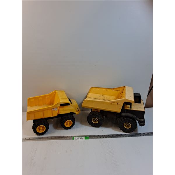 Tonka Metal Toy Dump Truck & Plastic Dump Truck - Preferred Pick-Up