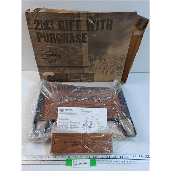 Harley Davidson Storage Crate - Un-Assembled, Appears To Be All There, As Is