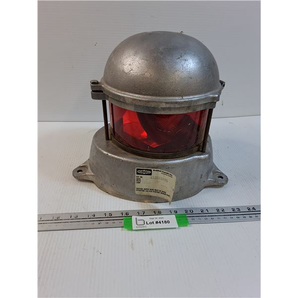 Hurbell Canada Red Beacon Light - 11" x 10 - As Is, Untested