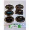 Image 1 : (6) Belt Buckles: Dale, Don, Easy Does It, Faith
