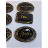 Image 3 : (6) Belt Buckles: Dale, Don, Easy Does It, Faith