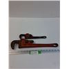 Image 1 : (2) Adjustable Pipe Wrenches - 10" & 14"