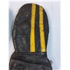 Image 2 : Vintage Leather Winter Gloves - Approx Size Large