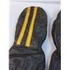 Image 3 : Vintage Leather Winter Gloves - Approx Size Large