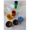 Image 2 : (8) Corelle Bowls, (5) Plastic Cups, Ceramic Gravy Boat, Misc.
