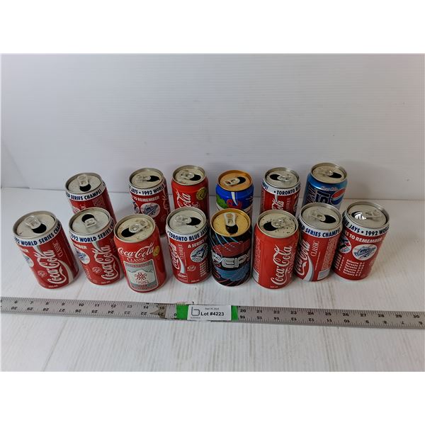 (14) 1990s Coca-Cola/Pepsi Cans- 1992 Baseball World Series & 1988 Winter Olympics,
