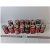 Image 1 : (14) 1990s Coca-Cola/Pepsi Cans- 1992 Baseball World Series & 1988 Winter Olympics,