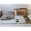Image 1 : Battleship and Mastermind Board Games,  (2) Bath Mats, Game Pieces