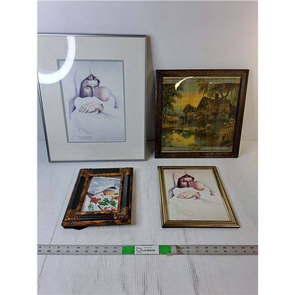 (4) Wall Art- Pictures up to "18 x15"