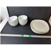 Image 1 : Dish Lot- (4) Plates-Ceramic & (6) Bowls- Porcelain