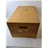 Image 4 : Wooden Storage Box 24" x 13" x 10.5" & Paint Supplies- PICK UP