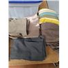 Image 2 : *Plastic Storage Tote 26" x 14" x 16"- As Is, Curtains of Varying Length - PICK UP ONLY